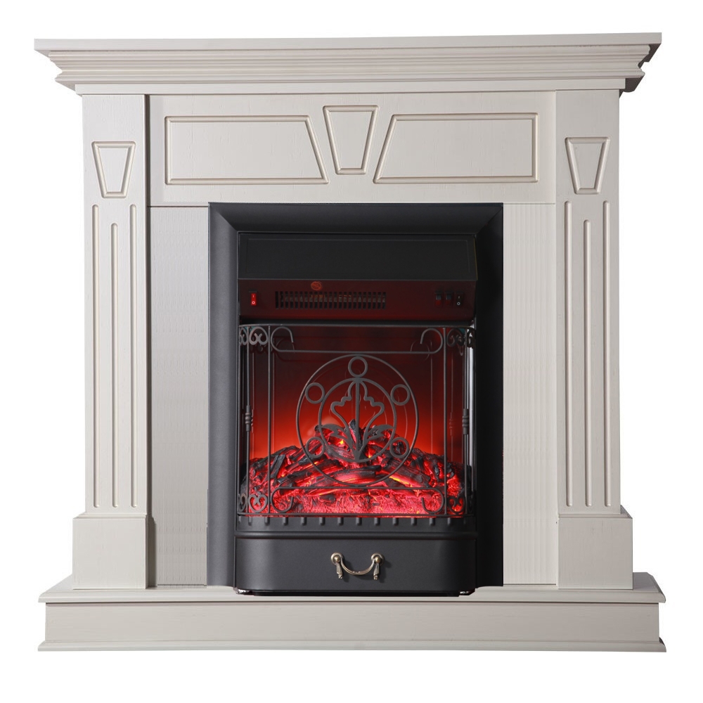 Изображение товара Каминокомплект Inter Flame Берта с очагом Magestic Black BLT-999A-3/Black 1700Вт бежевый