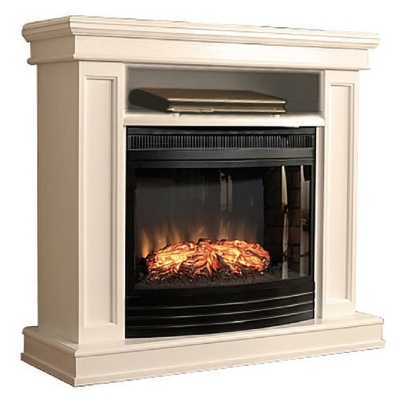 Изображение товара Электрический камин комплект Inter Flame Стаффорд бежевый с очагом Panoramic