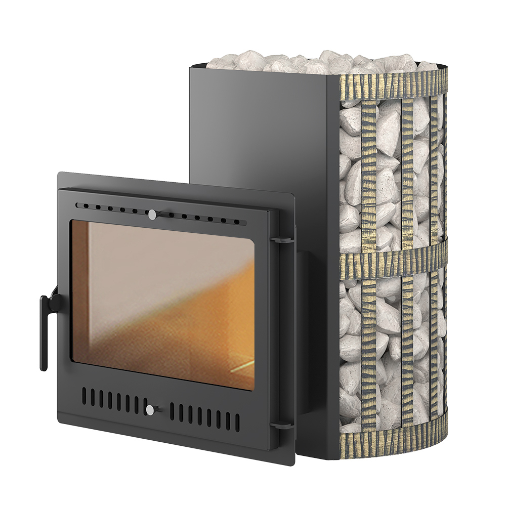 Изображение товара Печь банная дровяная Везувий Скиф 22 Панорама Ковка для прогрева парной