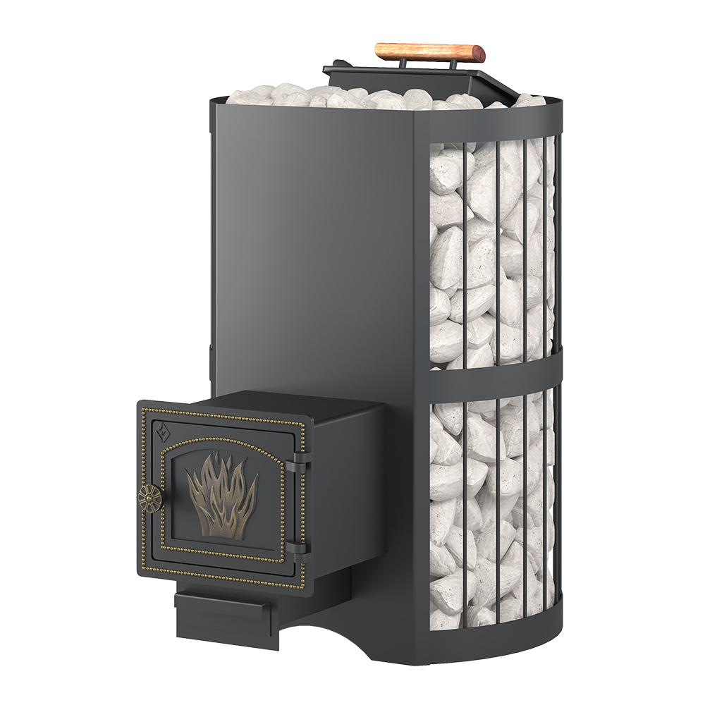 Изображение товара Дровяная печь банная ВЕЗУВИЙ Скиф Стандарт с закрытой каменкой 22 кВт Россия