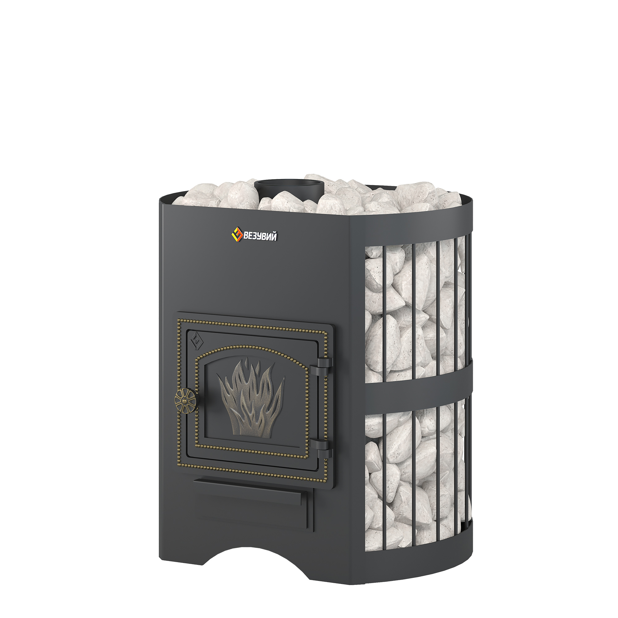 Изображение товара Печь банная дровяная ВЕЗУВИЙ Скиф 12 (ДТ-3) стандарт б/в Россия 14м³