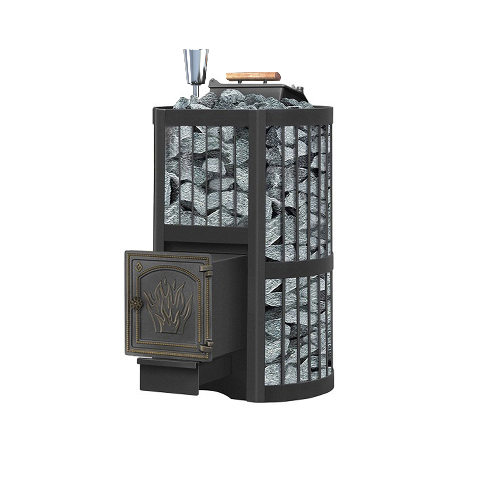 Изображение товара Печь банная дровяная Везувий Ураган Стандарт 22 (ДТ-4)