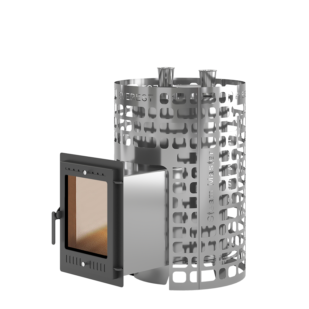 Изображение товара Печь банная дровяная EVEREST Steam Master 24 INOX 320М для бани с парогенератором