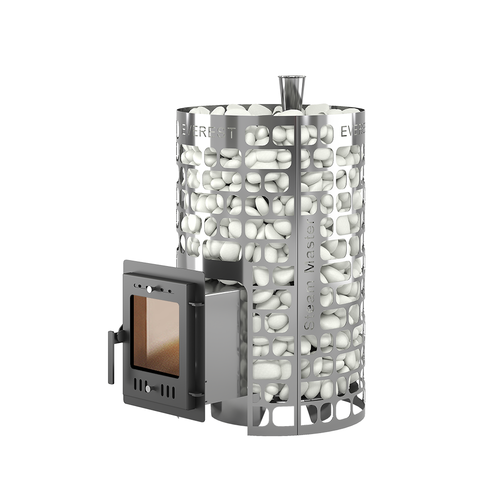 Изображение товара Печь банная дровяная EVEREST Steam Master 20 Inox для бани объемом до 22 м³