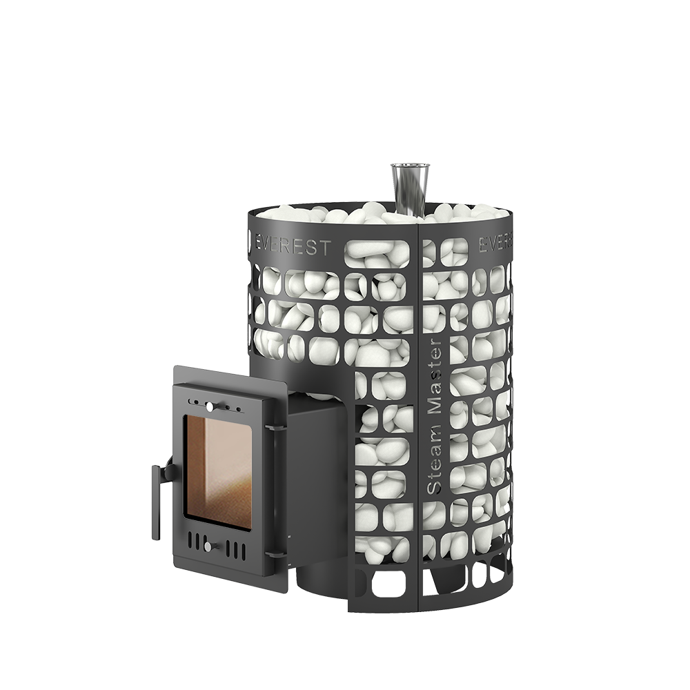 Изображение товара Печь банная дровяная EVEREST Steam Master 15 для парной 16 м³ с закрытой каменкой