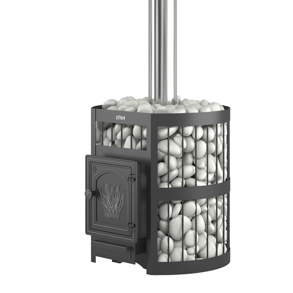 Изображение товара Чугунная банная печь ЭТНА 18 ДТ-4 для парных объемом до 18 м3