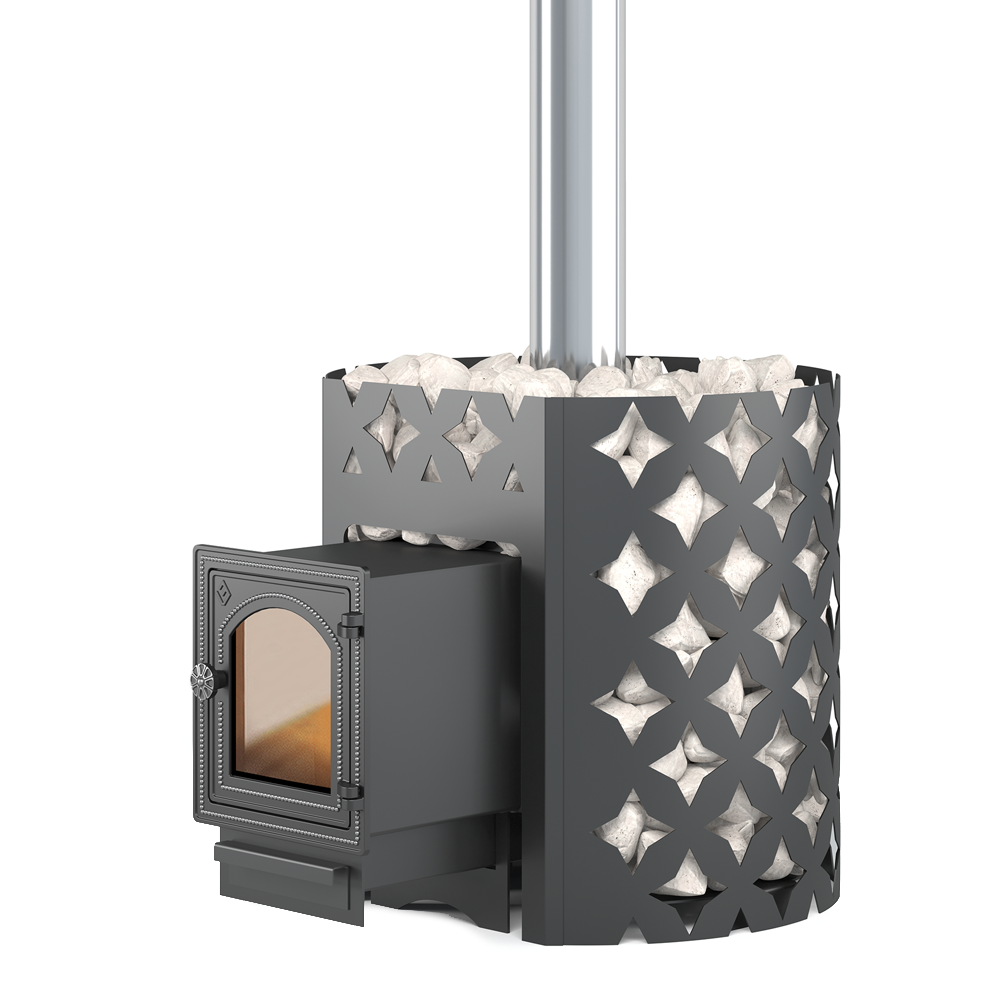 Изображение товара Чугунная Печь банная дровяная для бани Этна 24 (ДТ-4С)