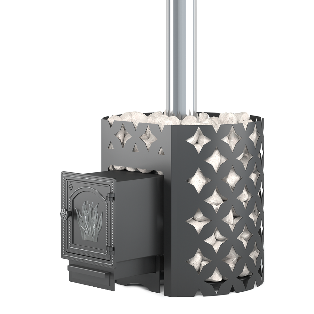 Изображение товара Чугунная Печь банная дровяная для бани Этна 24 (ДТ-4)