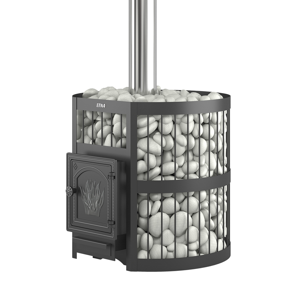 Изображение товара ЭТНА 24 ДТ 4 чугунная печь банная дровяная без выноса для парной до 24 м3