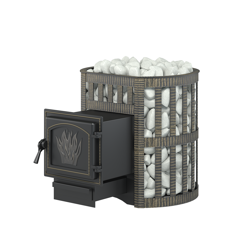 Изображение товара Банная печь Везувий Легенда Ковка 12 (261) чугун герметичная 14 м³ Россия