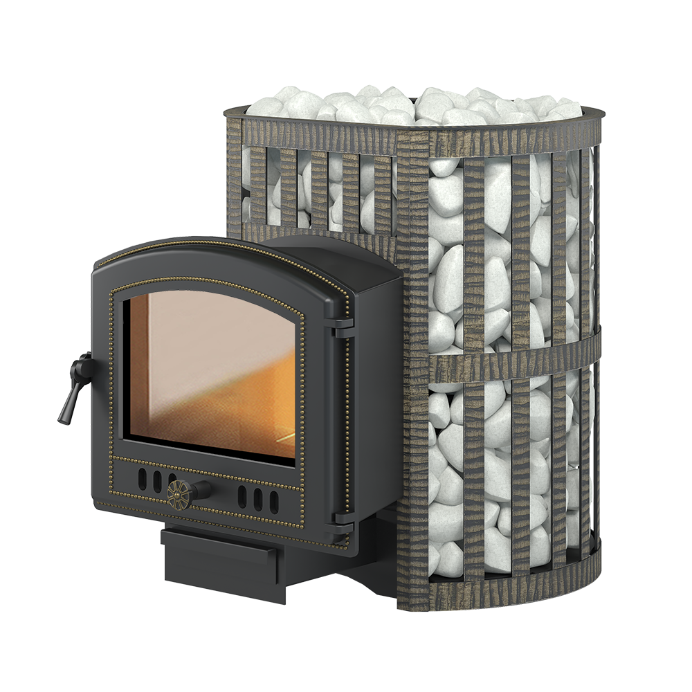 Изображение товара Печь банная дровяная Везувий Легенда Ковка 22 (224), 24 м³, чугун