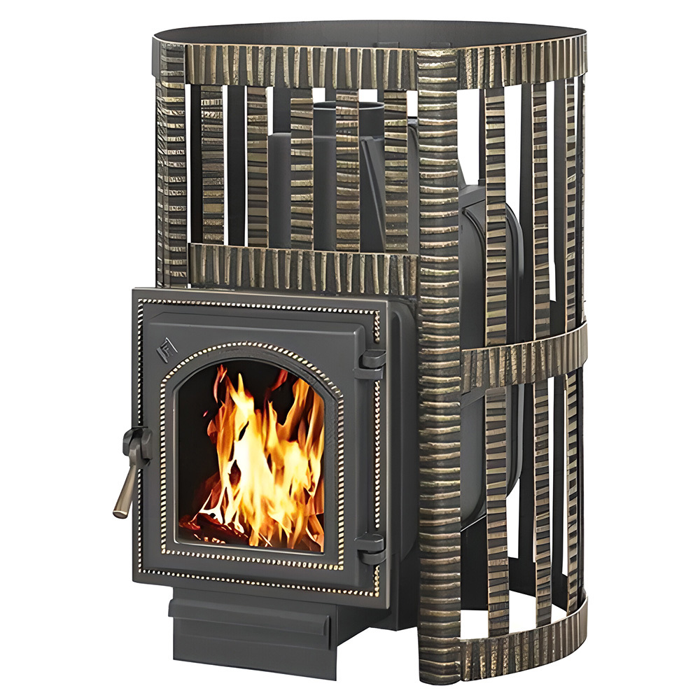 Изображение товара Банная дровяная печь Везувий Легенда Ковка 28 (270) 30 м³ с герметичной дверцей