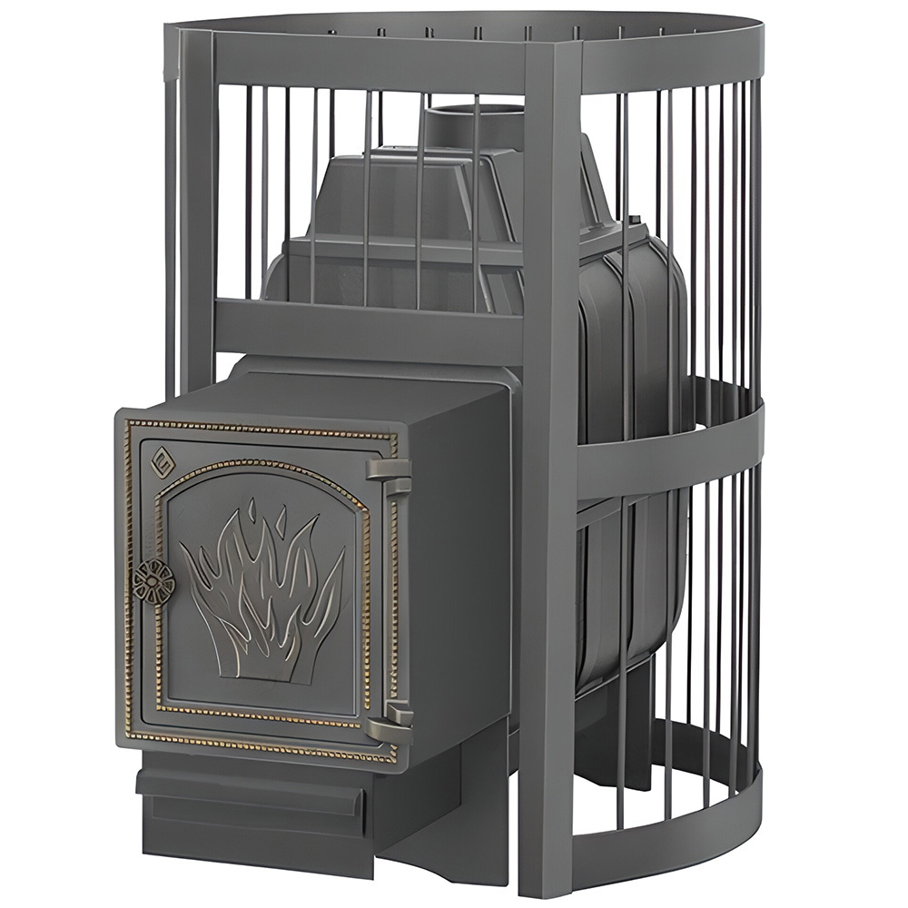 Изображение товара Банная печь Везувий Легенда Стандарт 28 ДТ-4 чугунная для парной до 30 м³