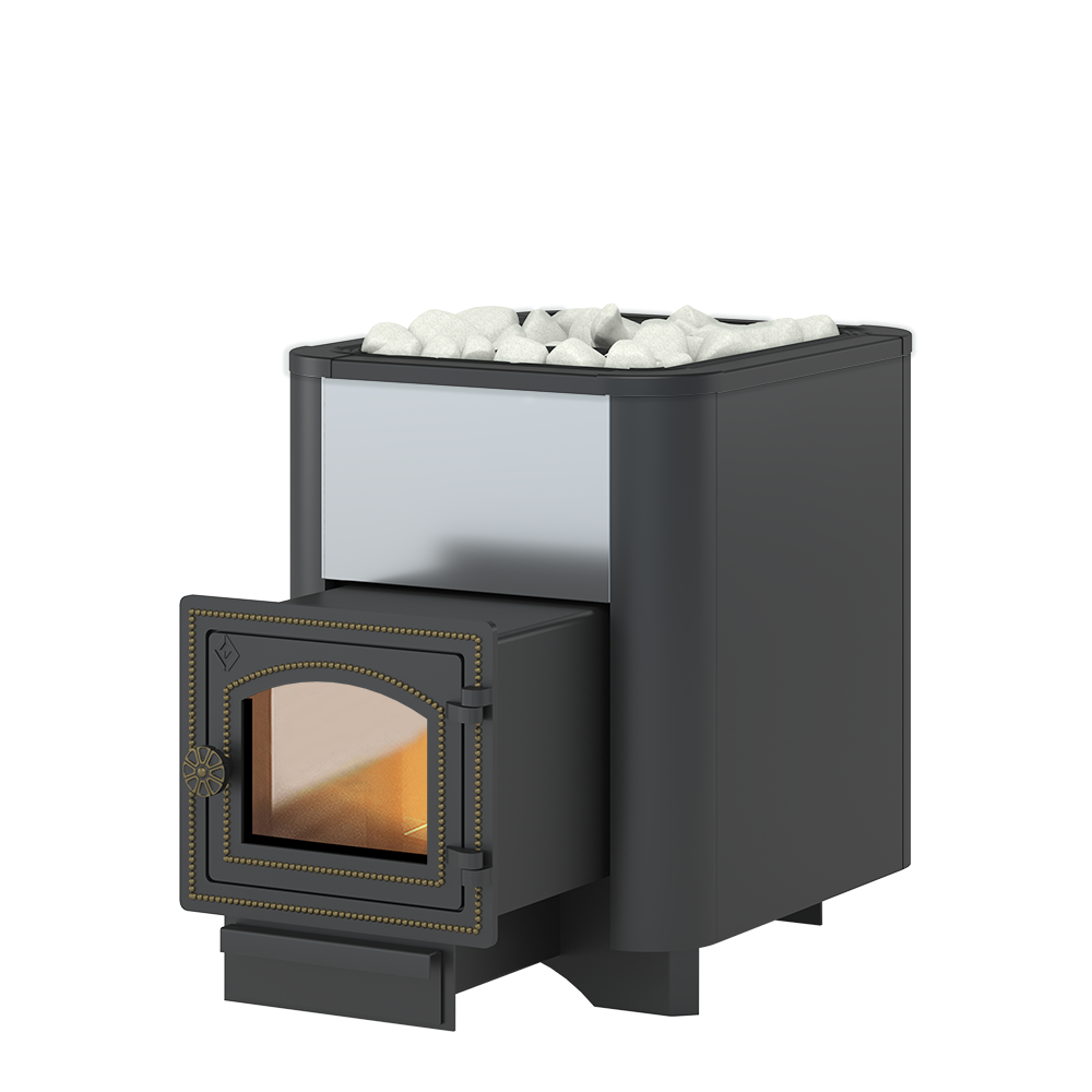 Изображение товара Печь банная дровяная Везувий Сенсация 12 Антрацит Россия