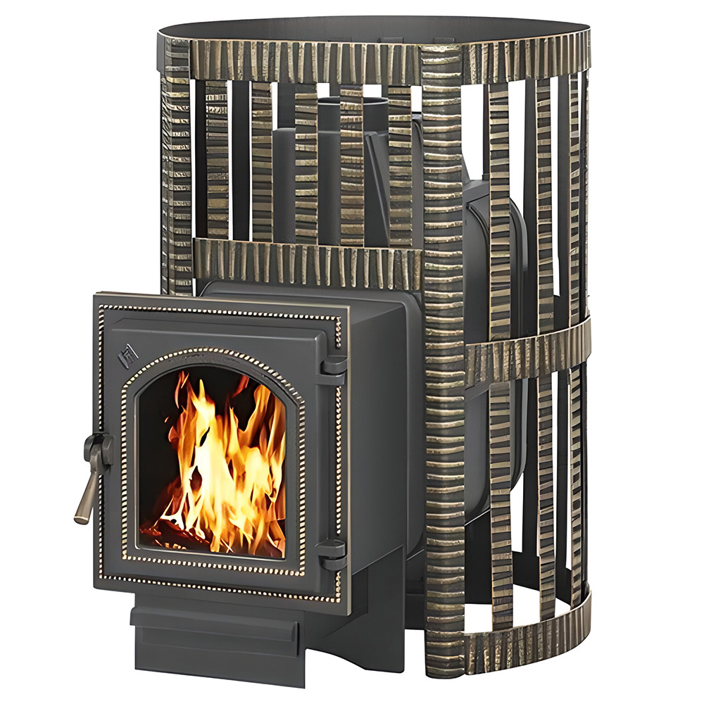 Изображение товара Банная печь Везувий Легенда Ковка 28 (270) с герметичной топкой 28 кВт керамический шнур