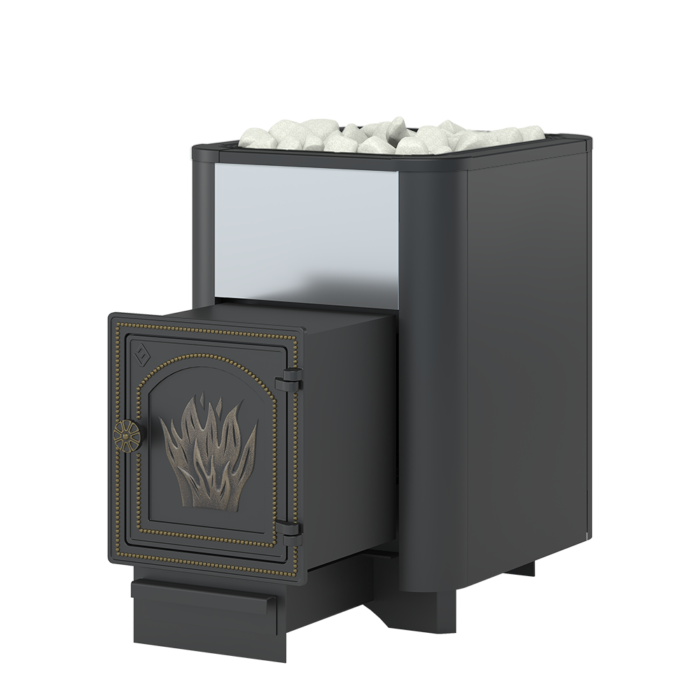 Изображение товара Банная печь Везувий Сенсация 16 Антрацит (ДТ-4), чугун, 18 м³, герметичная, банка