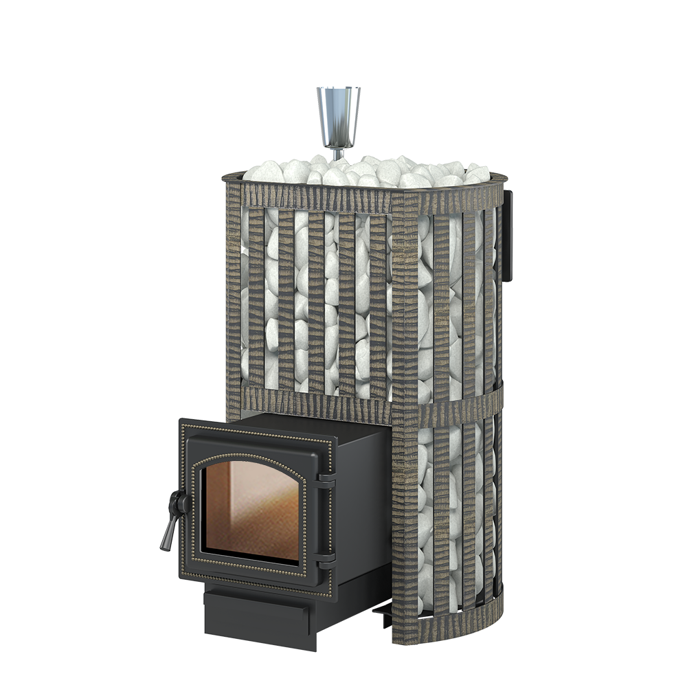 Изображение товара Банная печь Везувий Ураган Ковка 12 с закрытой каменкой