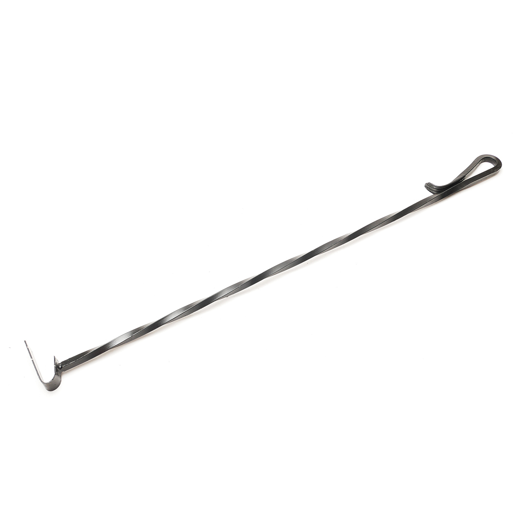 Изображение товара Кованая кочерга LK с длинной рукояткой и крючком L-800 для каминов и печей