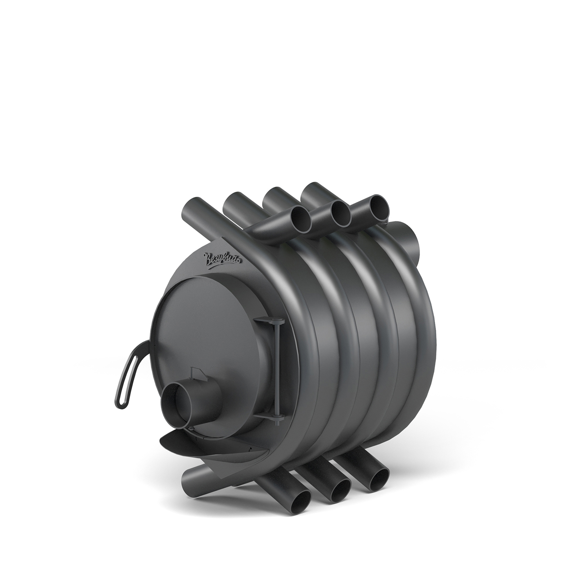 Изображение товара Печь банная дровяная Везувий АОГТ 00 100м³ черная для бани и дома