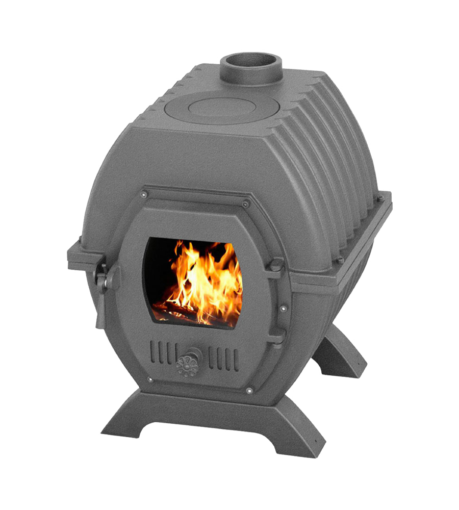 Изображение товара Печь отопительная Везувий Триумф 180м³ черный с чугунной топкой и варочной плитой