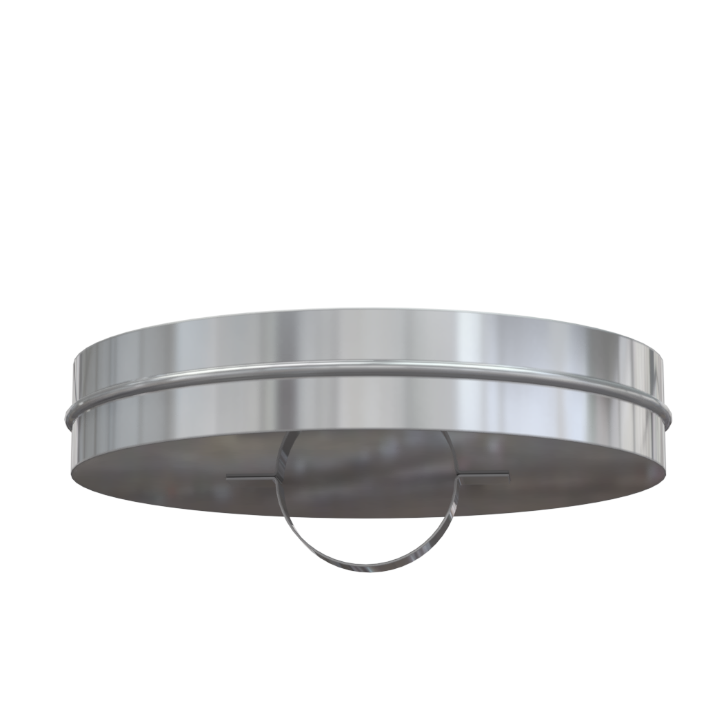 Изображение товара Заглушка прочистки Росстин ⌀200мм нержавеющая сталь 430 0.5мм