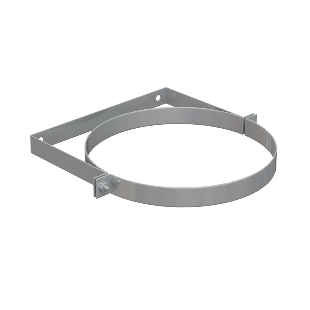 Изображение товара Кронштейн настенный для дымохода Росстин 150 мм нержавеющая сталь Россия