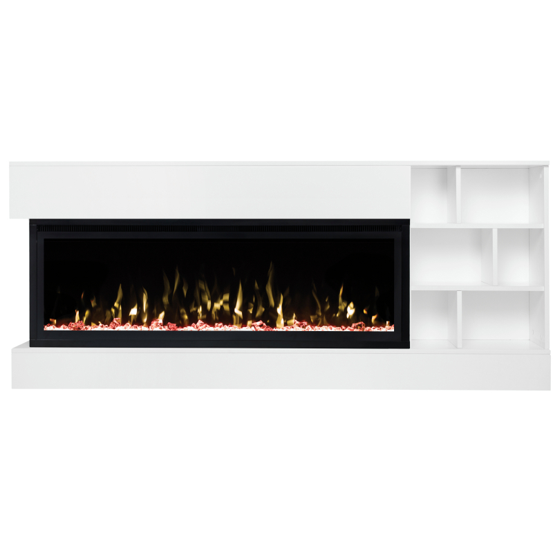Изображение товара Каминокомплект Realflame Dixon 50 WT с очагом Saphir-S 50 750Вт в белом цвете