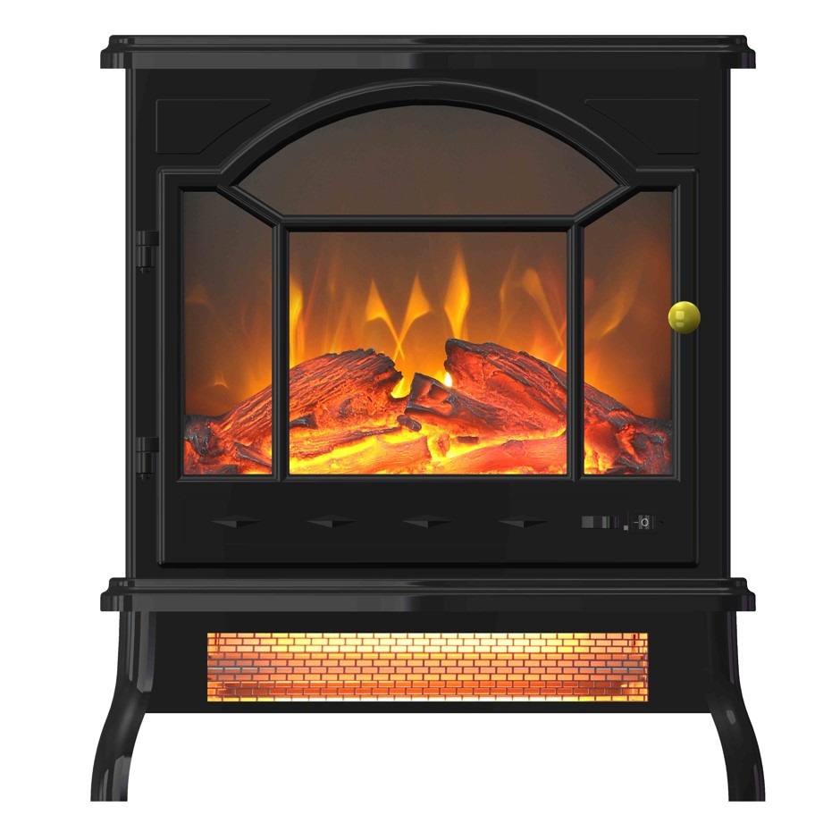 Изображение товара Электропечь Inter Flame Jazz 18 черный с 3D проекцией пламени и дистанционным управлением