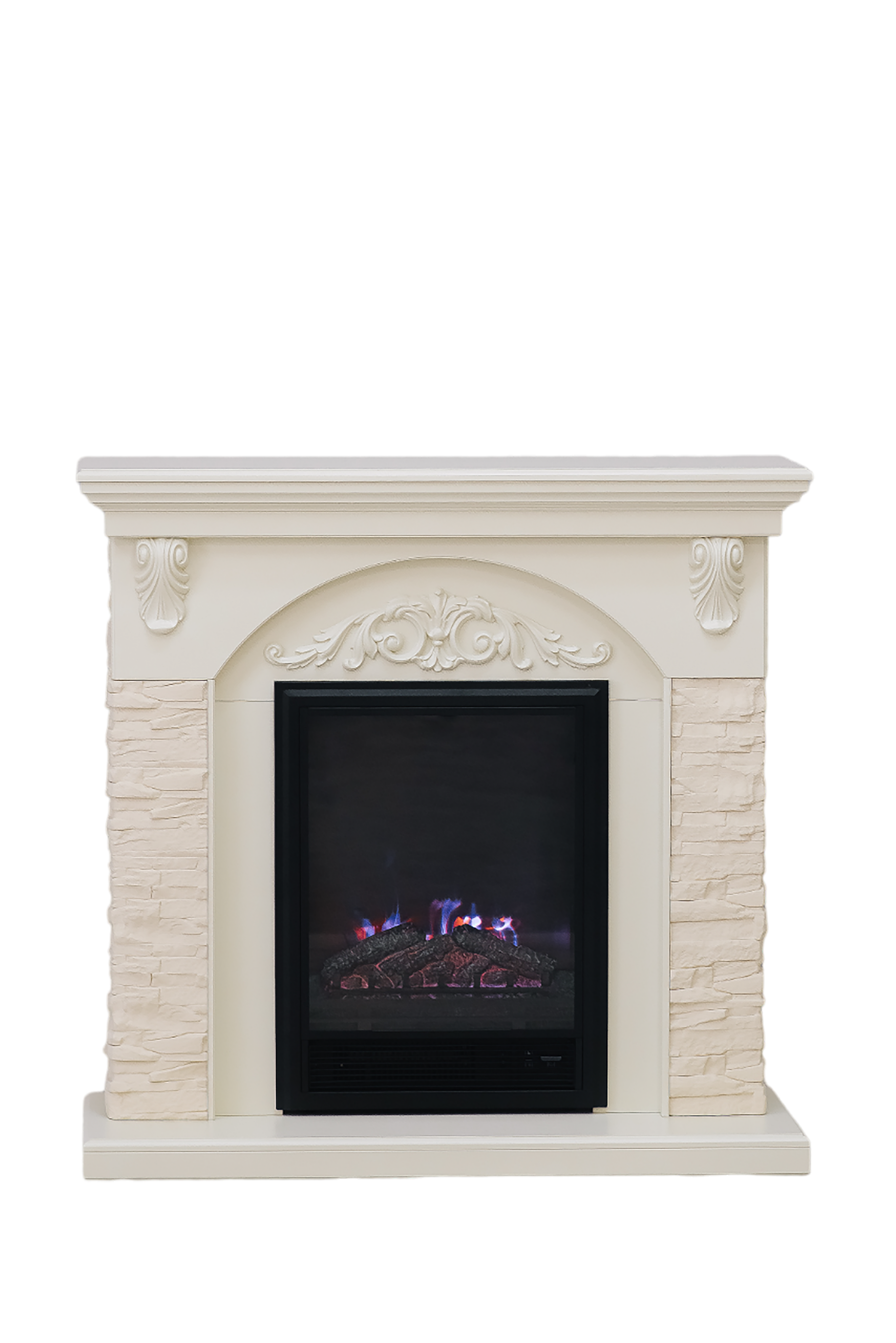 Изображение товара Каминокомплект Elekam Avalon с очагом Pulsar 23 1800Вт бежевый