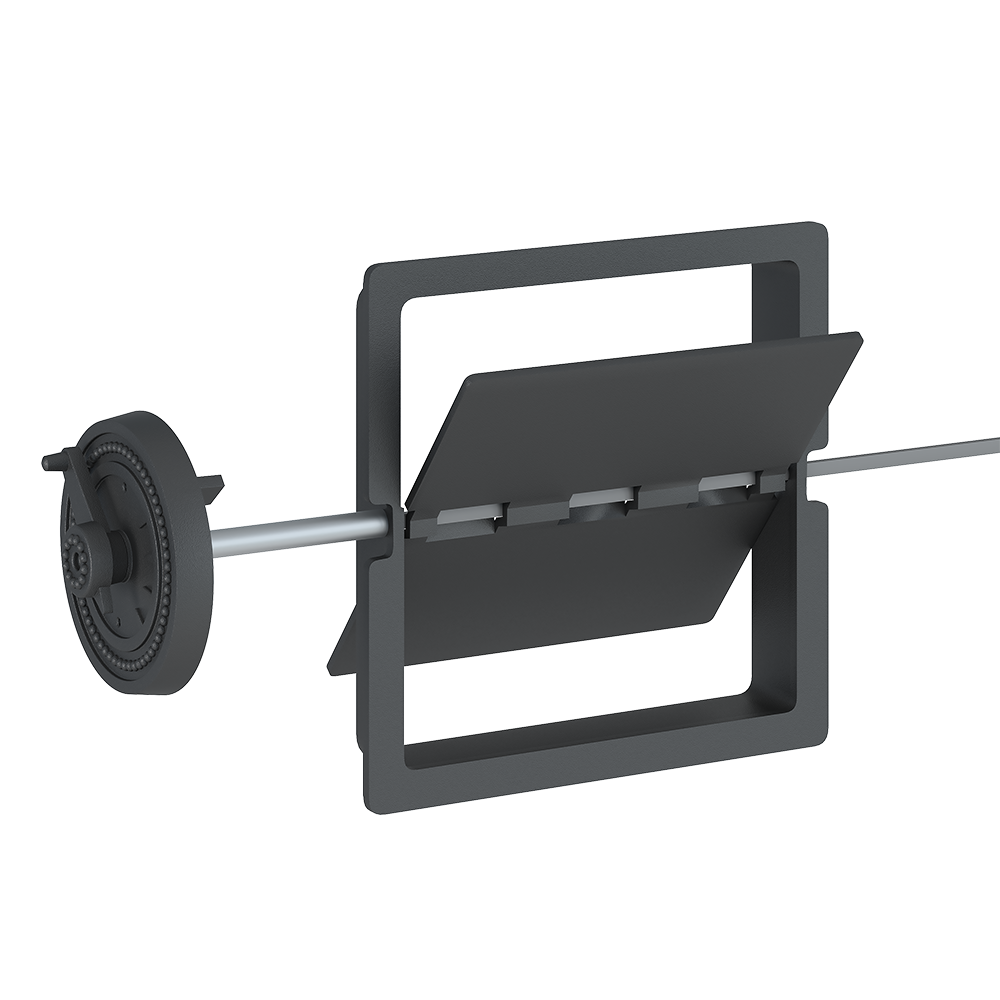 Изображение товара Задвижка дымохода Везувий поворотная 50x300x300мм