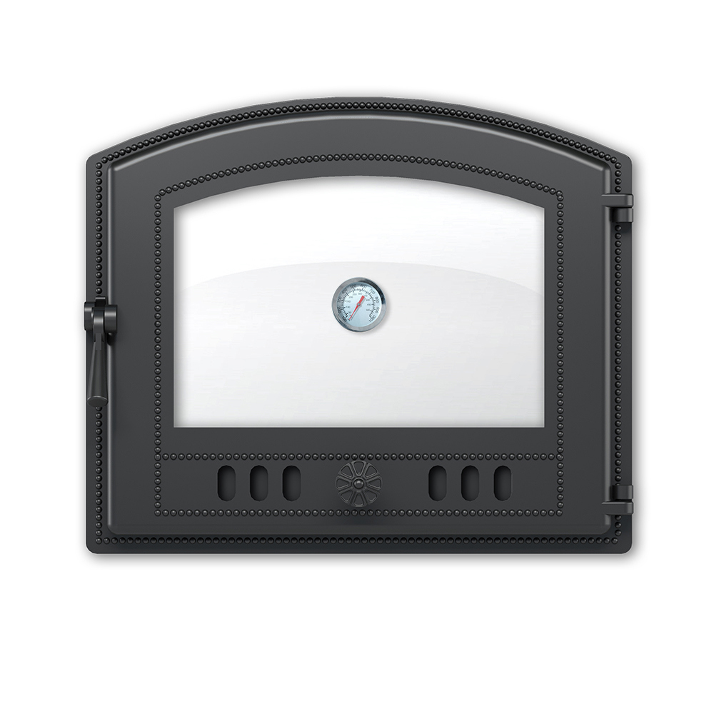 Изображение товара Дверка Везувий 224 с термометром антрацит 100x415x490мм