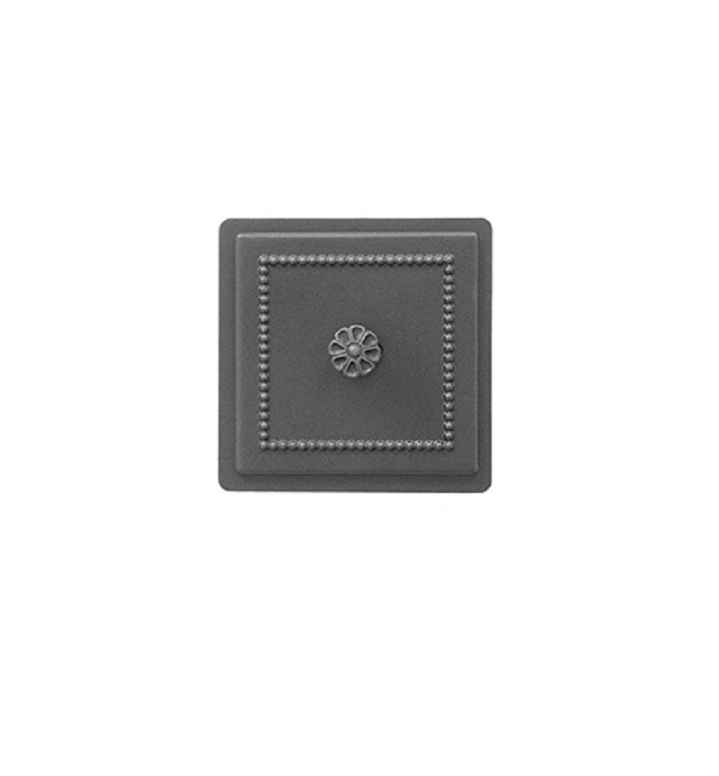 Изображение товара Дверка прочистная Везувий 235 антрацит 18x18 см из жаростойкого чугуна