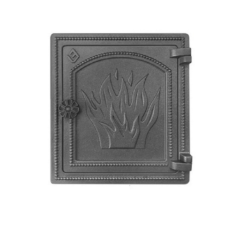 Изображение товара Дверка печная Везувий ДТ-4 антрацит 100x290x320 мм для камина