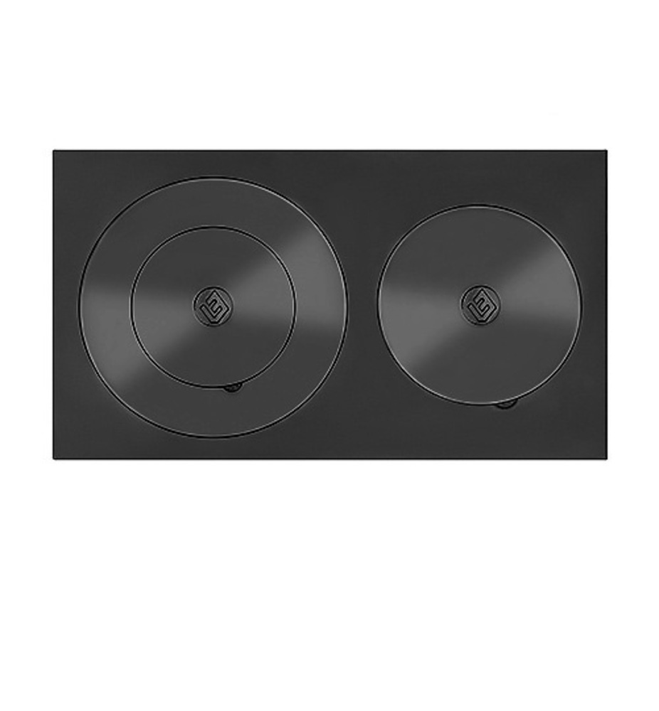 Изображение товара Двухконфорочная усиленная чугунная плита для печей и гриль 410x710 мм