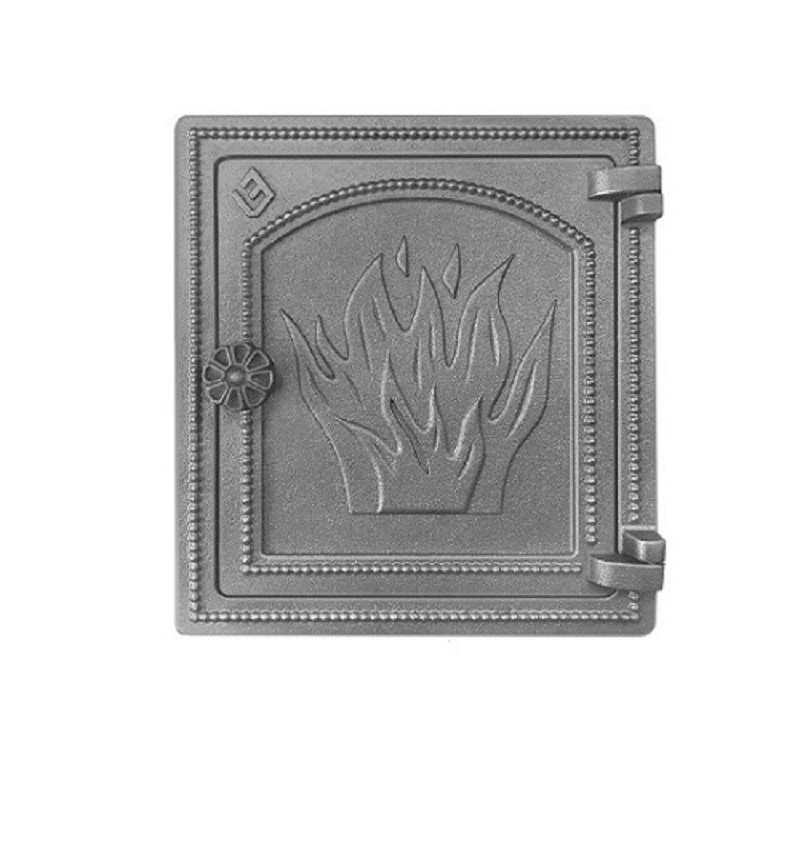 Изображение товара Дверка печная Везувий ДТ-4 некрашенная 50x290x320мм из жаростойкого чугуна