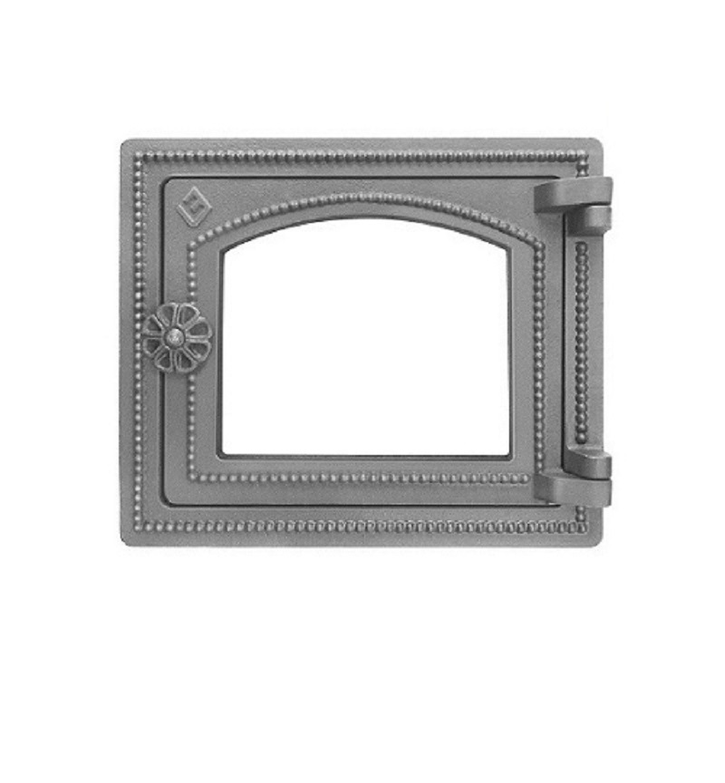 Изображение товара Дверка печная Везувий ДТ-3С некрашенная без стекла 250x290мм