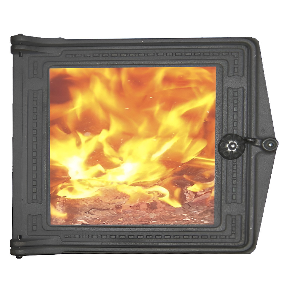 Изображение товара Дверка топочная для каминов и печей из чугуна 70x210x250 мм ДТ-3C Р