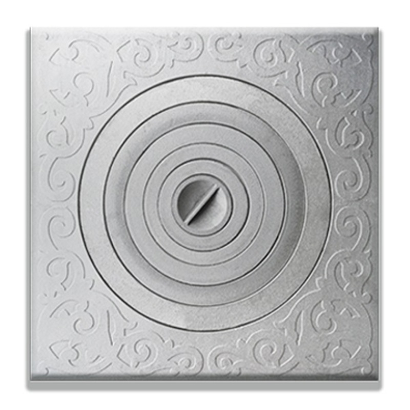 Изображение товара Плита 1-конфорочная П1-10А чугунная для печи 700x700x16,5 мм под казан