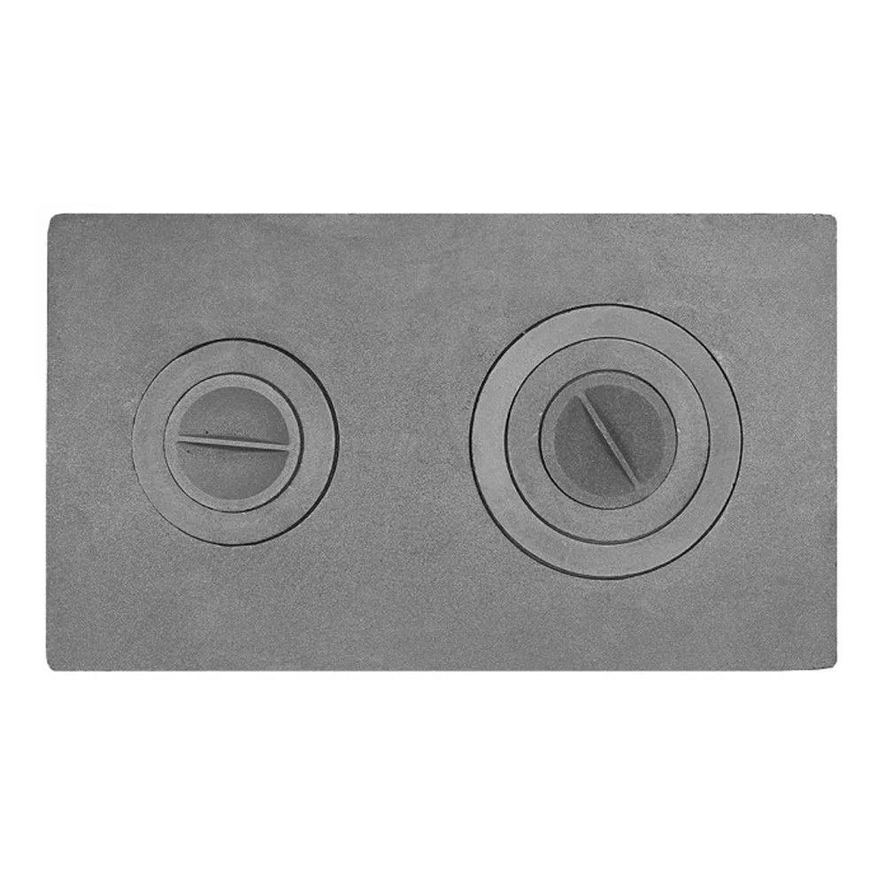 Изображение товара Двухконфорочная чугунная плита П2-3 Р 710х410х20 мм Россия