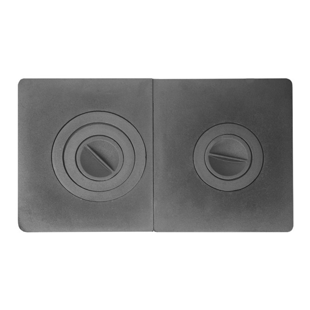 Изображение товара Плита сборная ПС2-3 Р 15x410x710мм для печных систем из чугуна