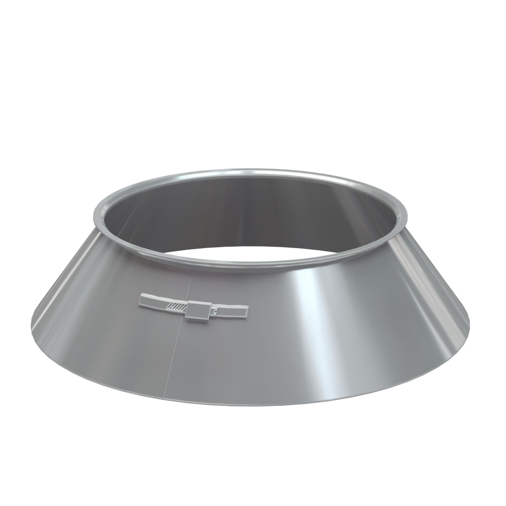 Изображение товара Юбка дымохода Росстин 130 мм нержавейка AISI 304 герметизация зазоров