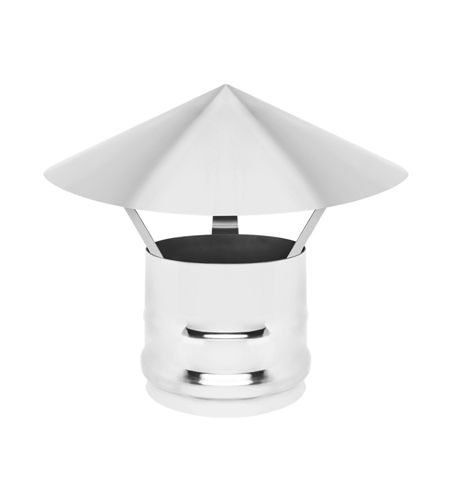 Изображение товара Зонт на дымоход Везувий ⌀250мм из нержавеющей стали AISI 430