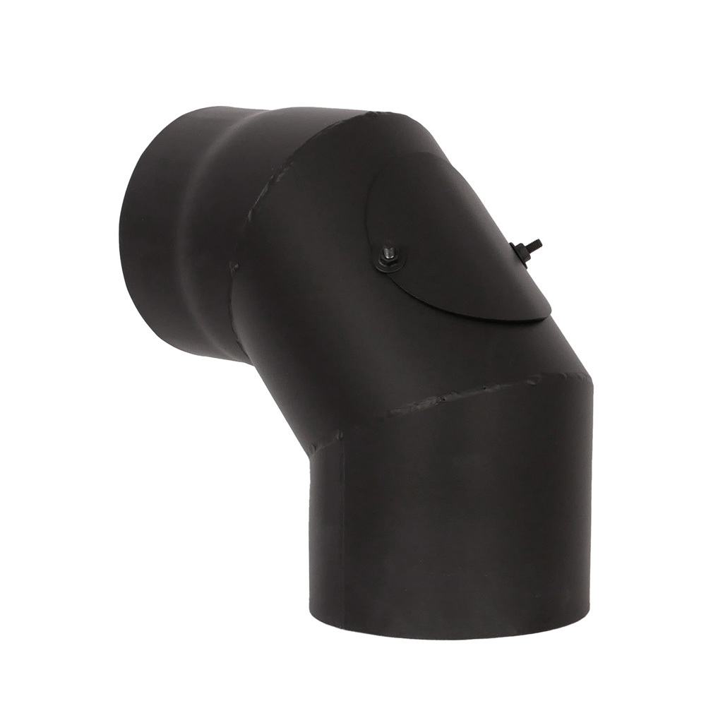 Изображение товара Отвод 90° Везувий Lava из конструкционной стали для дымоходов 150мм