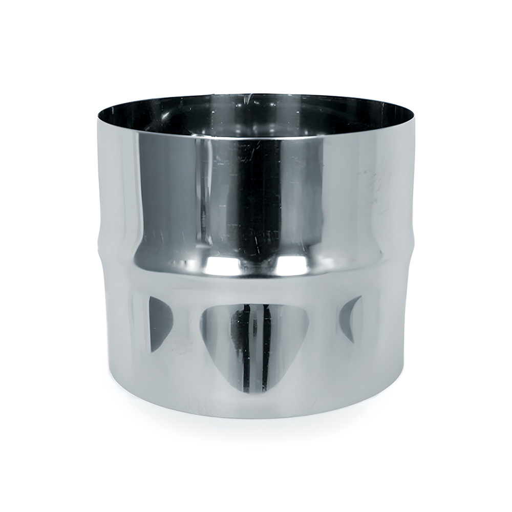 Изображение товара Переходник для дымохода Везувий ⌀130-150мм 100мм нержавеющая сталь