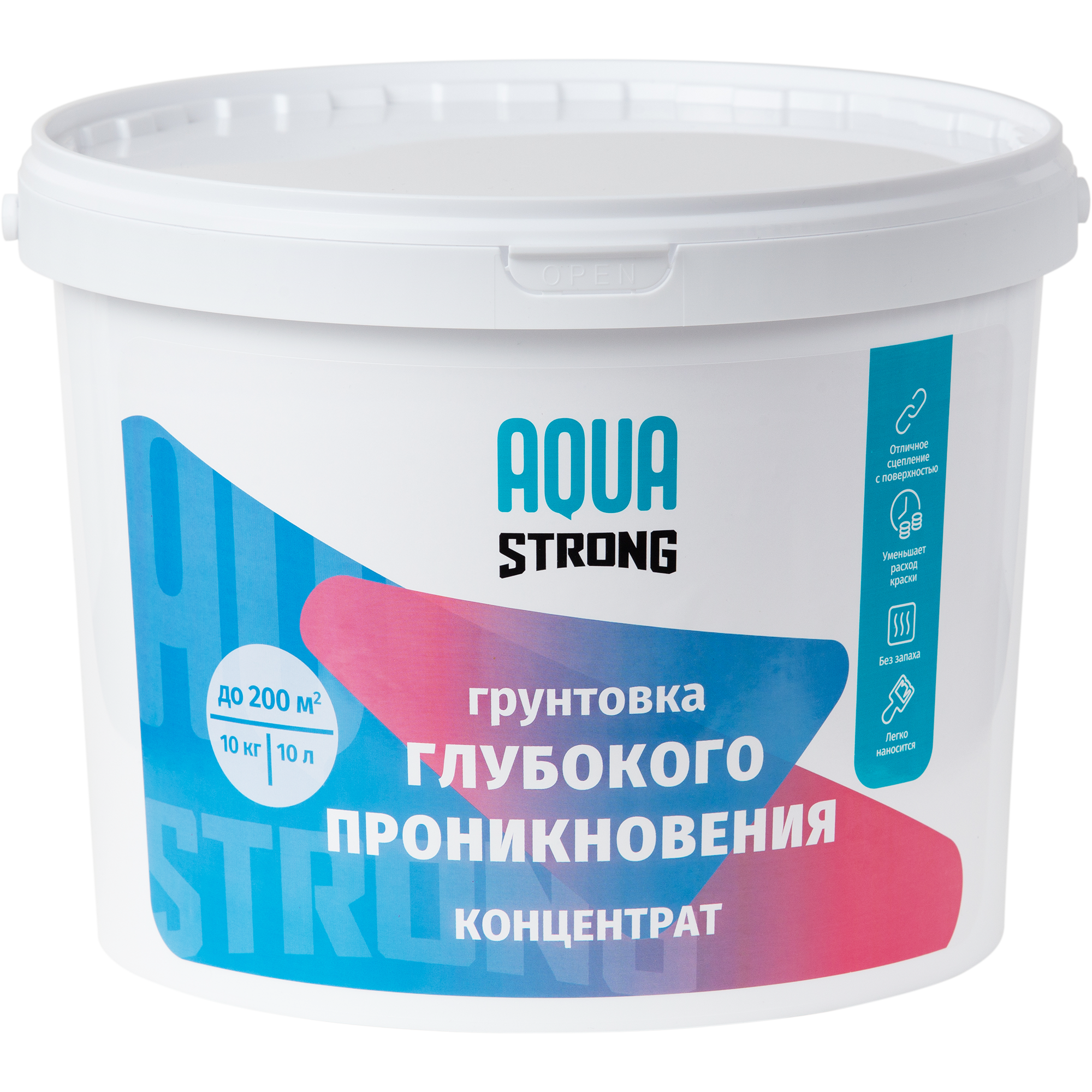 Изображение товара Грунтовка глубокого проникновения AQUASTRONG 10 кг для усиления и герметизации поверхностей Изображение товара Грунтовка глубокого проникновения AQUASTRONG 10 кг для усиления и герметизации поверхностей