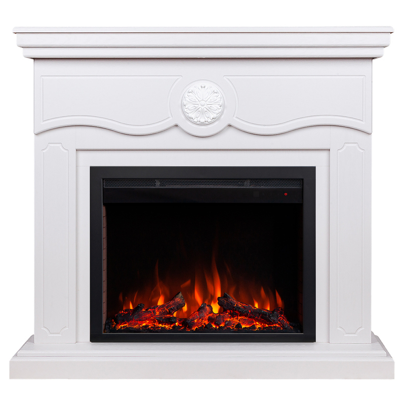 Изображение товара Каминокомплект Realflame Raffaele 25.5 WT-F514 с очагом Saphir 25.5 750Вт дуб милк