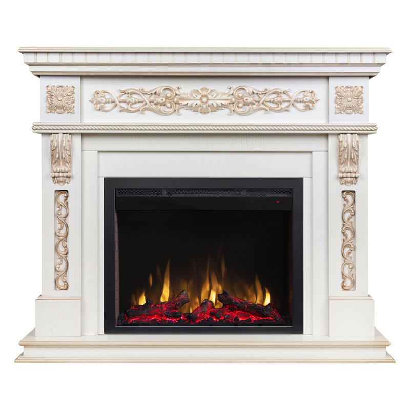 Изображение товара Каминокомплект Realflame Estella 25.5/26 WT с очагом Saphir 25.5 белый дуб