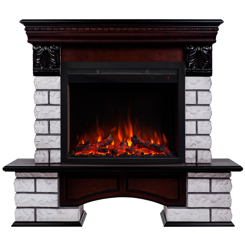 Изображение товара Каминокомплект Realflame CouNTry Lux Rock FS25/25'5 AO с очагом Saphir 25.5 750Вт античный дуб