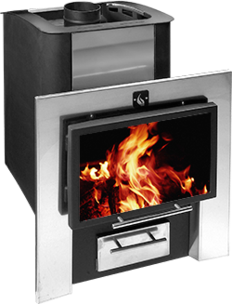 Изображение товара Печь банная дровяная Термофор Плазма антрацит 26 кВт 24м³