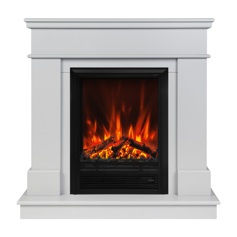 Изображение товара Каминокомплект Realflame Selena с электроочагом Eugene, платина, 25 м², 1600 Вт